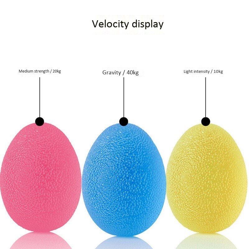 3 Pcs Stress Relief Ball Hand Stress Balls Exercise Squeeze Eggs-Shape Hand Finger and Grip Strengthening Therapy Ball