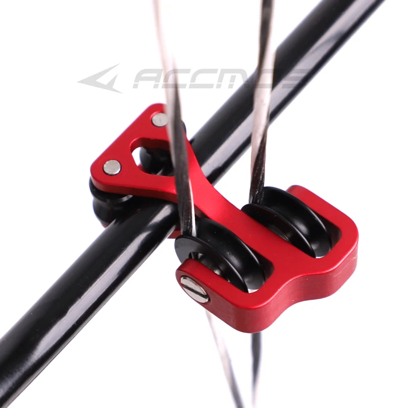 Rodillo deslizante de Cable de tiro con arco de aleación de aluminio, polea de flecha compuesta deslizante, rodillo deslizante de cuerda de arco