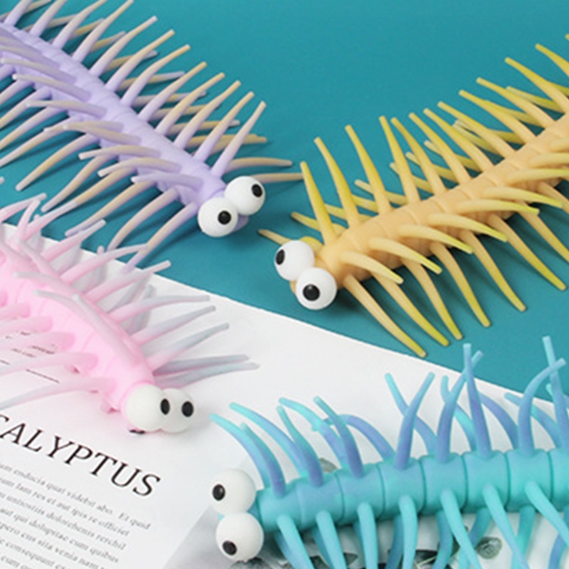 26cm dekompressionsspielzeuge, parodierte tausendfüßler, sensorisches fidget-spielzeug, dehnungs-neuheit, gag für autismus-therapie, stressabbau, party