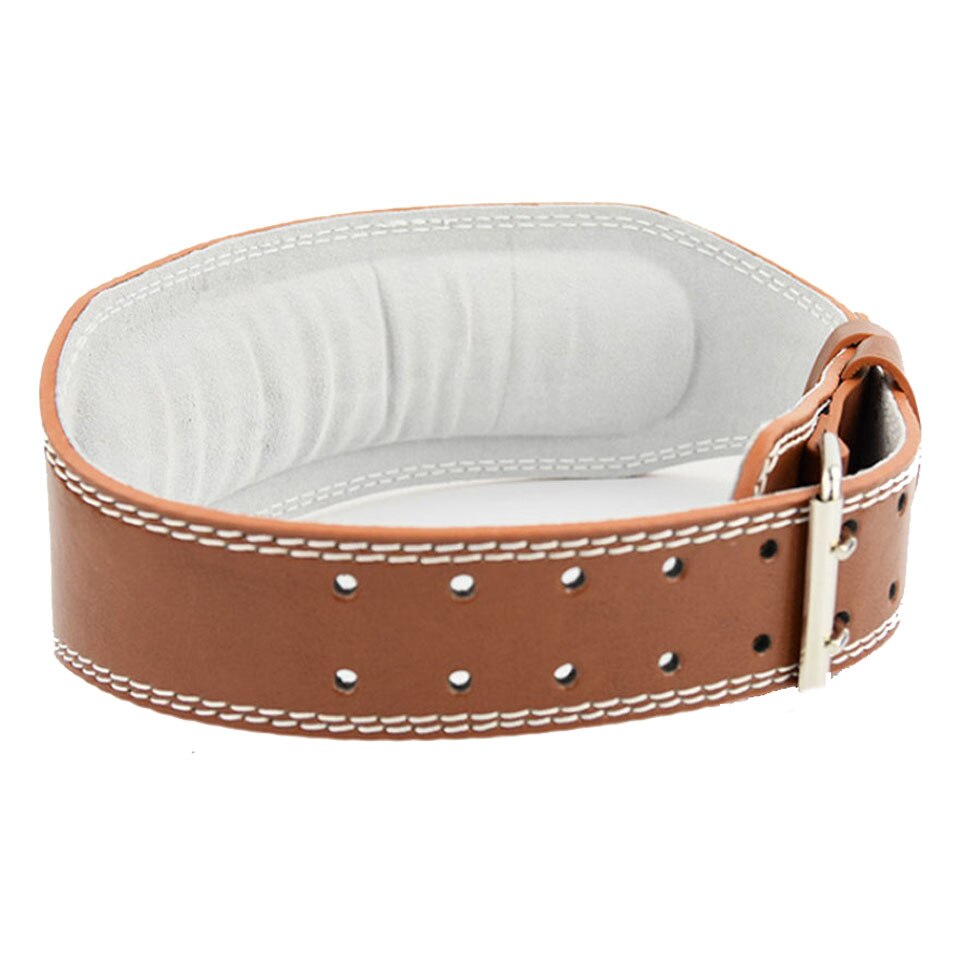 Loogdeel large ceinture d'haltérophilie musculation Fitness ceintures haltères Powerlifting formation taille protecteur ceinture de gymnastique pour le dos: Brown / S