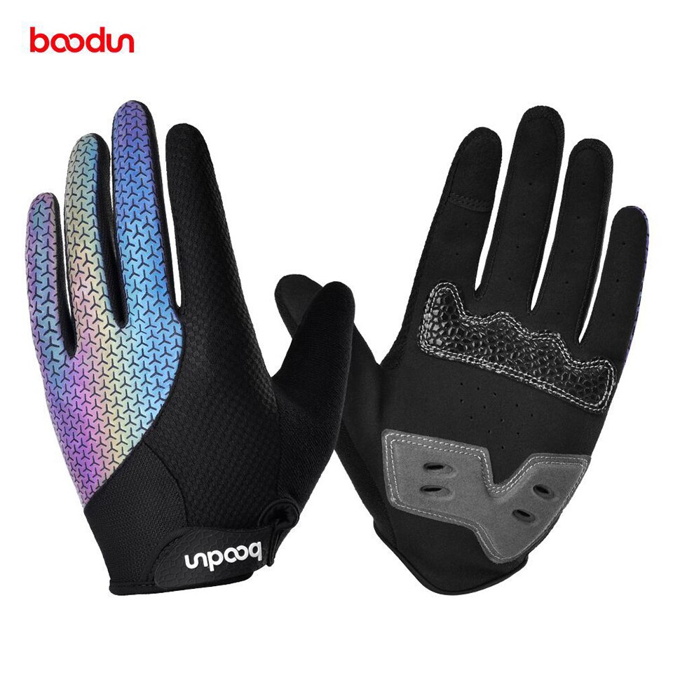 Boodun guanti da bici da bici Full Finger Touchscreen uomo donna guanti da MTB guanti da ciclismo invernali caldi estivi traspiranti
