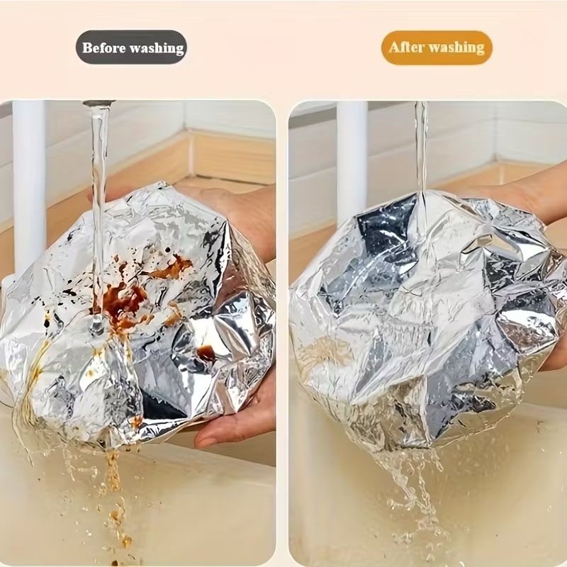 Aluminum Foil Keep Warm Covers Dining Table Food Preservation Cover Microwave Oven Heating Waterproof Oil Proof Kitchen Tools