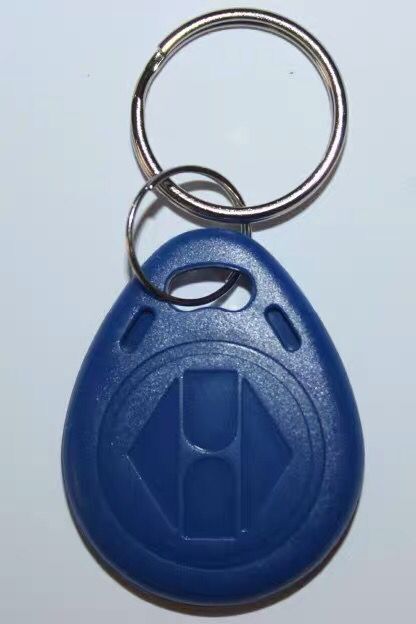 3 couleur bleu rouge jaune porte clé puce 100 pcs/lot 125kHz RFID proximité ID jeton étiquette porte-clés rfid porte-clés pour porte d'entrée: blue 100PCS