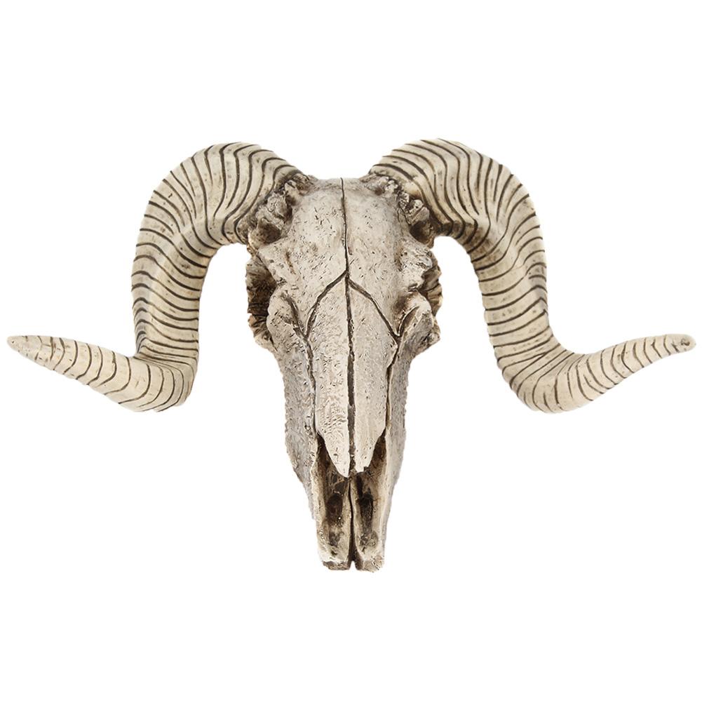 Ged horn kranium væg hængende dyr hoved skulptur stue hængende ornamenter retro harpiks håndværk