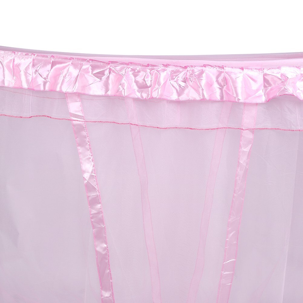 Oversized Luxury Princess Four Corner Post Bed Curtain Canopy Netting Mosquito Net Bedding Mosquito Net: pink 1.5x2.0