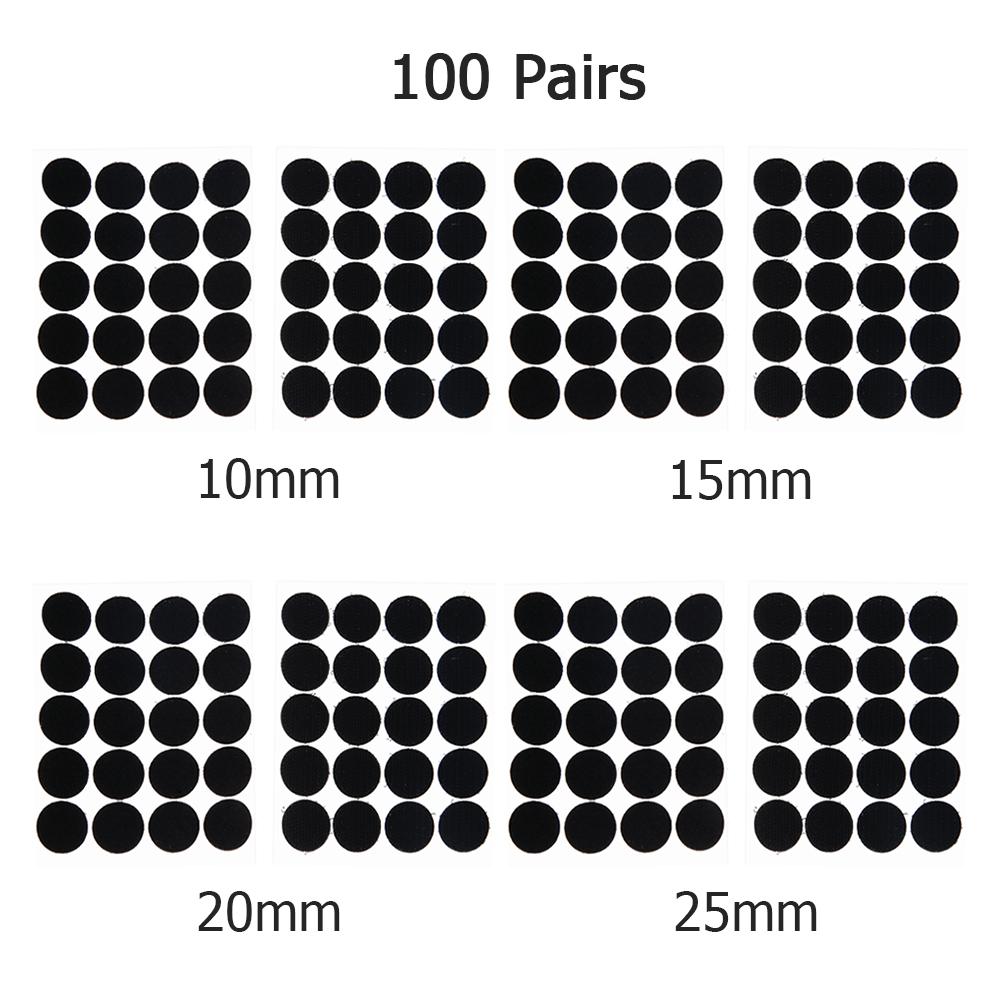 100 Pairs/lot Strong Self Adhesive Fastener Dots Stickers Adhesive Tape For Bed Sheet Sofa Mat Carpet Anti Slip Mat