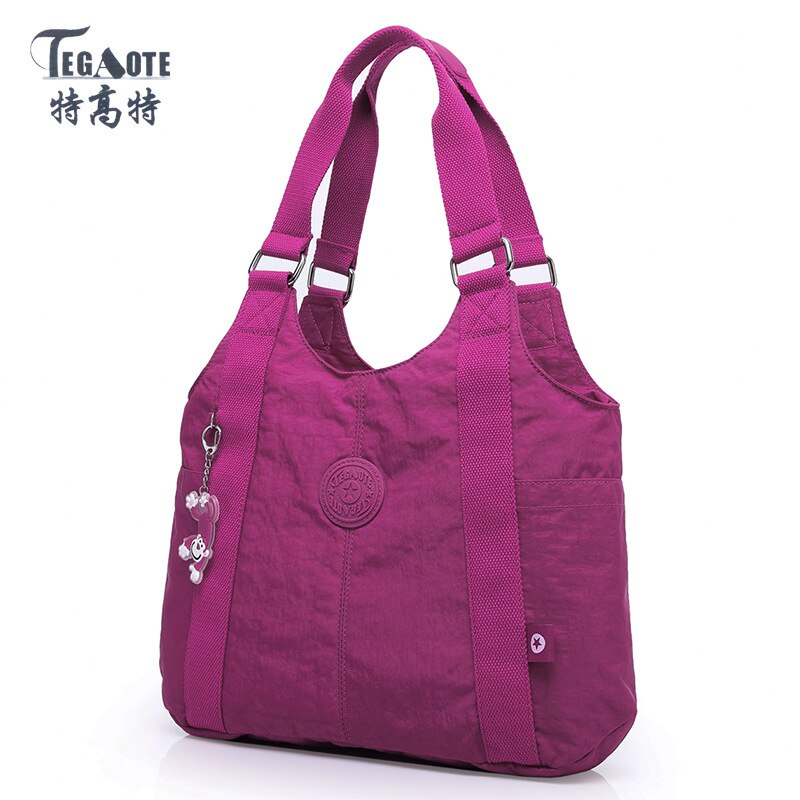 TEGAOTE Girl Shoulder Messenger Bag Handbags for Women Luxury Handbag Top-handle Bags Casual Bolsa Feminina Mujer: purple red