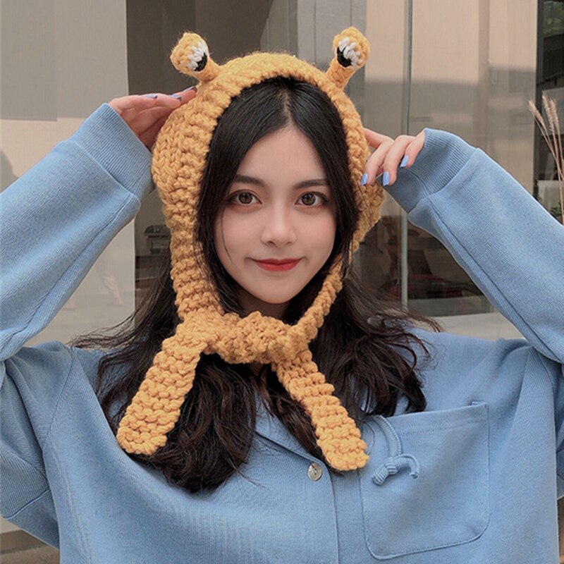 22 farben Frosch Hütte Mützen Gestrickte Winter Hütte Solide Hüfte-hüpfen Skullies Hütte Kappe Zubehör Warme Winter SchöNe weihnachten M026: M026-17
