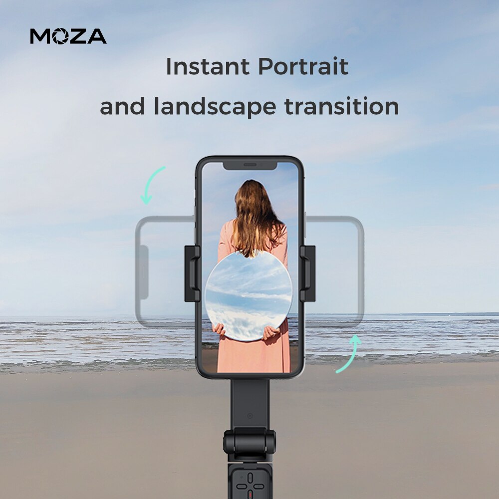 MOZA NANO SE Selfie Stick Stabilizer Portable Extension Handheld Gimbal for iPhone Samsung Huawei Phone for Vlog Travel Shooting