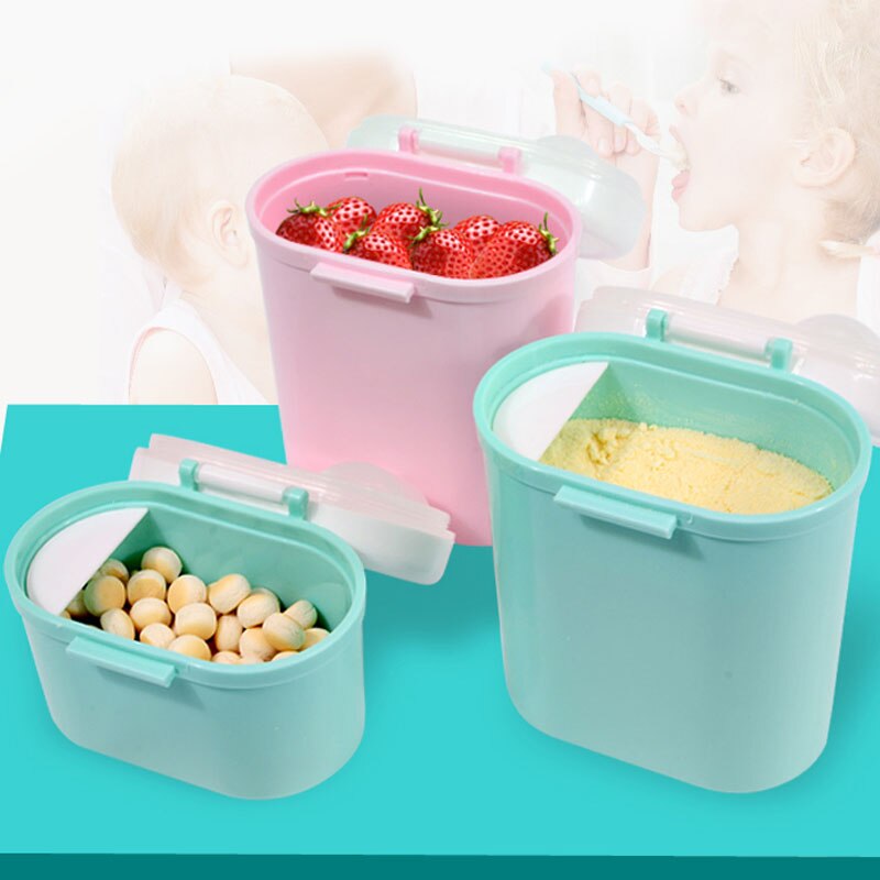 Babymad opbevaring madbeholder pp latexfri baby opbevaringsboks beholdere patchwork til baby mælkepulver