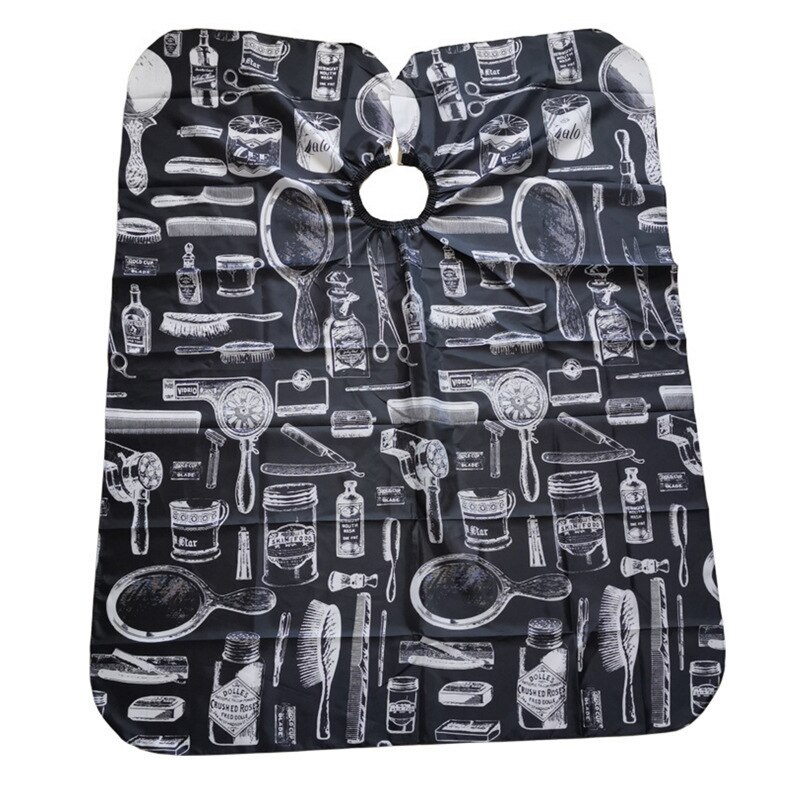 Release Salon Kapsel Schouder Doek Kapper Winkel Accessoires Volwassen Kappers Kleding Schaar Föhn Kam Patroon: Black