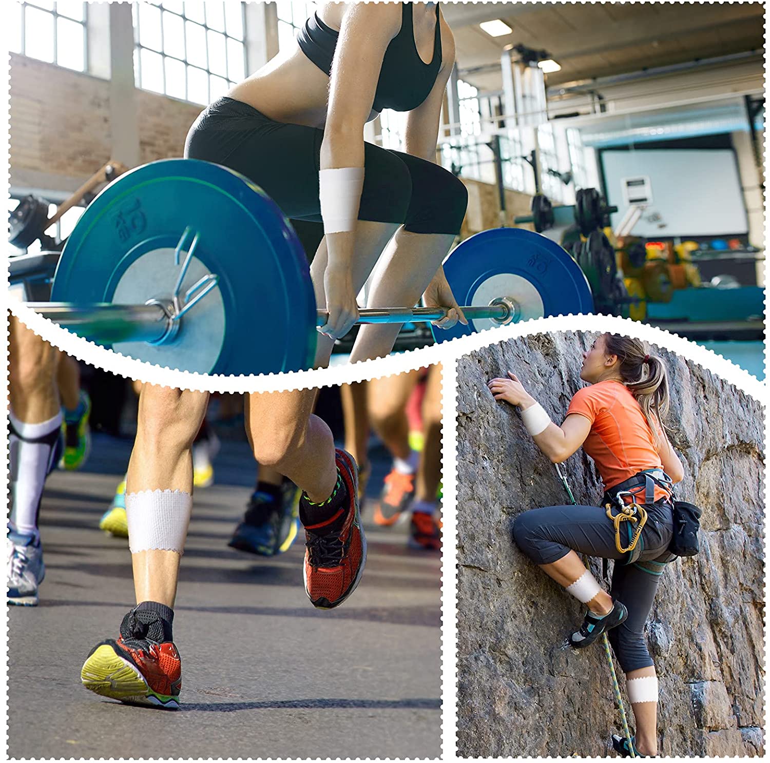 10 Pack 13.7M Katoen Atletische Tape Training Vinger Pols Knie Gewrichten Ondersteuning Tape Scheuren Voor Vleermuizen, tennis, Gymnastiek &amp; Boksen