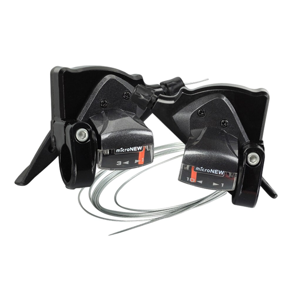 Mountain Bike Shifter 3 x 7/8/9/10/11 Speed MTB Bicycle Gear Lever Set with Inner Shift Cables: 10 speed