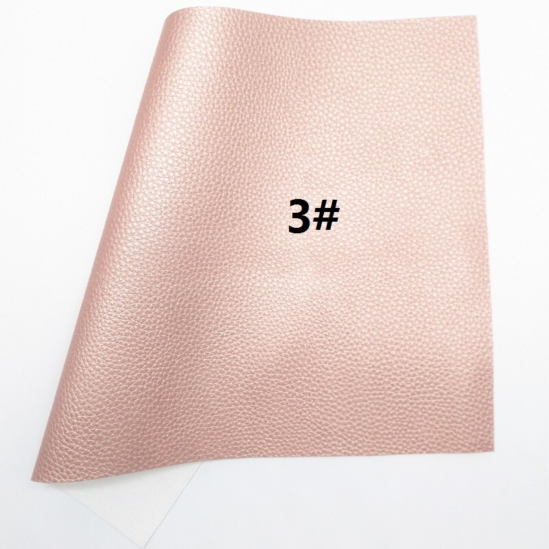Roségouden glitterstof, litchi imitatieleerstof, synthetisch leer voor strikken  a4 8 " x11 " twinkelende ming  xm147: 3