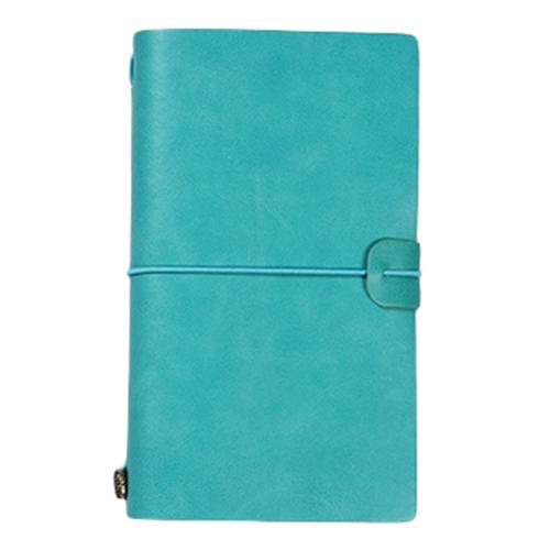 Traveler Journal Diary Loose-leaf Notebook Pen Holder Record Book Stationery: S Light Blue