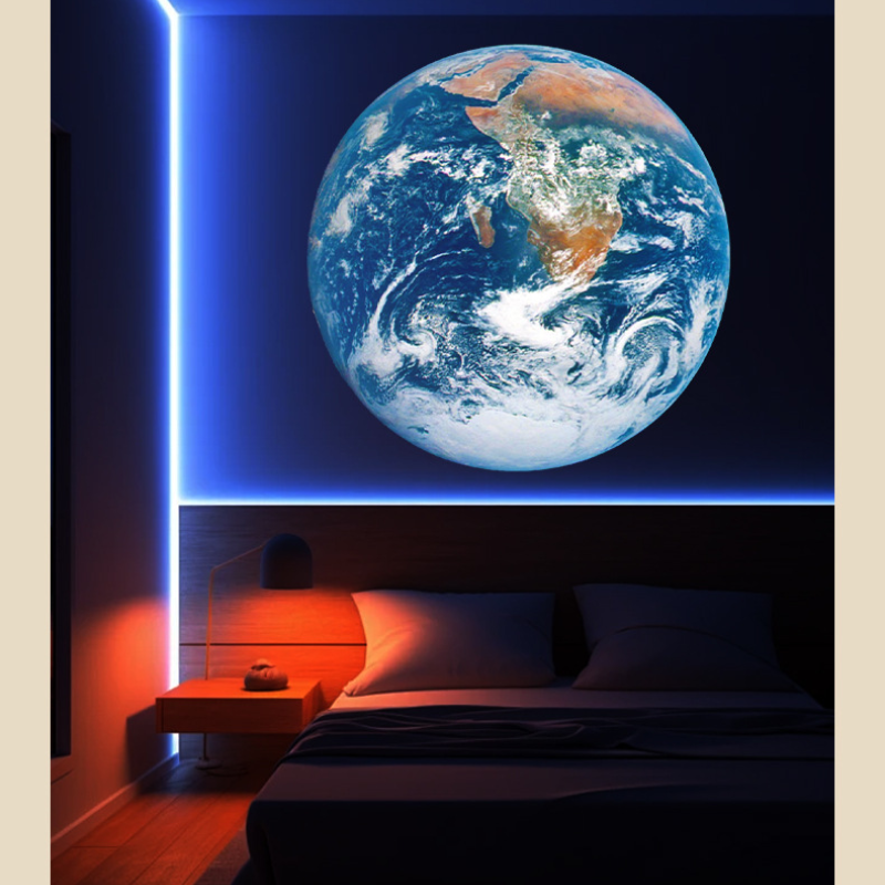 Aarde Maan Licht Ins Maan Projector Licht Sterrenhemel Projector Rotatie Planetarium Lamp Wandverlichting Kamer Decor Led Nachtlampje