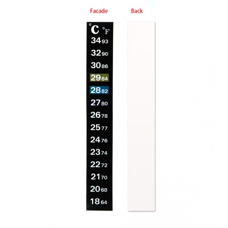 3 Styles 13 cm Digital Aquarium Fish Tank Thermometer Temperature Sticker Digital Scale Label Stick-On 18-34 Celsius degree 1Pc
