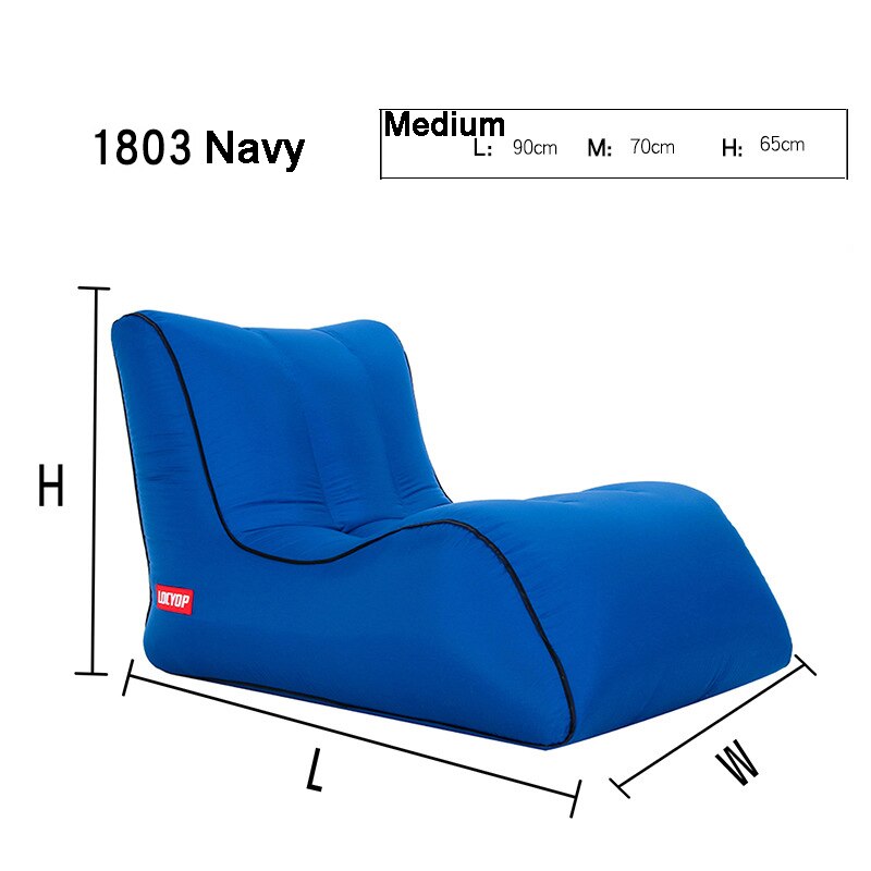 Bærbar oppustelig sofa liggestol luftstol til baggård ved søen strand rejser camping picnic udendørs sofa liggestole  od019-2