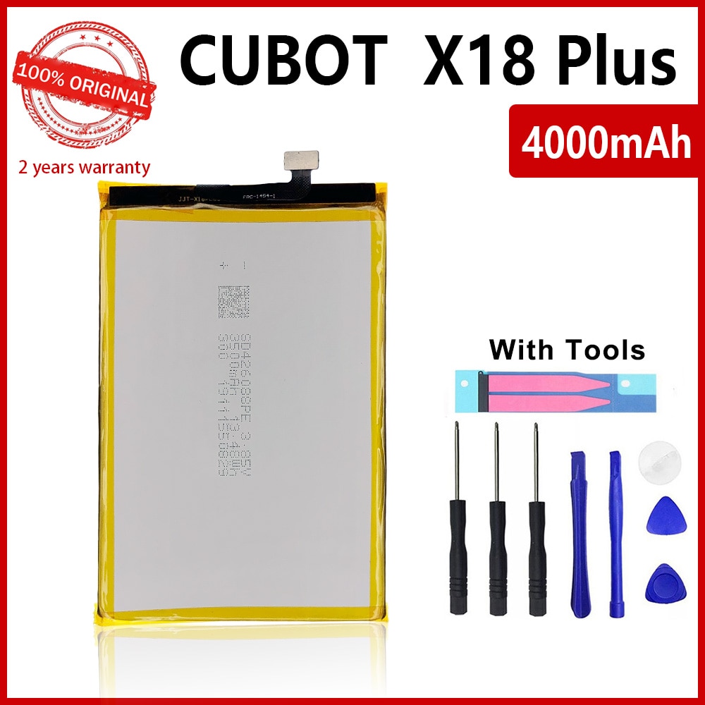 100% Originele 4000Mah X18 Plus Telefoon Batterij Voor Cubot X18 Plus Batterijen Met Tracking Nummer