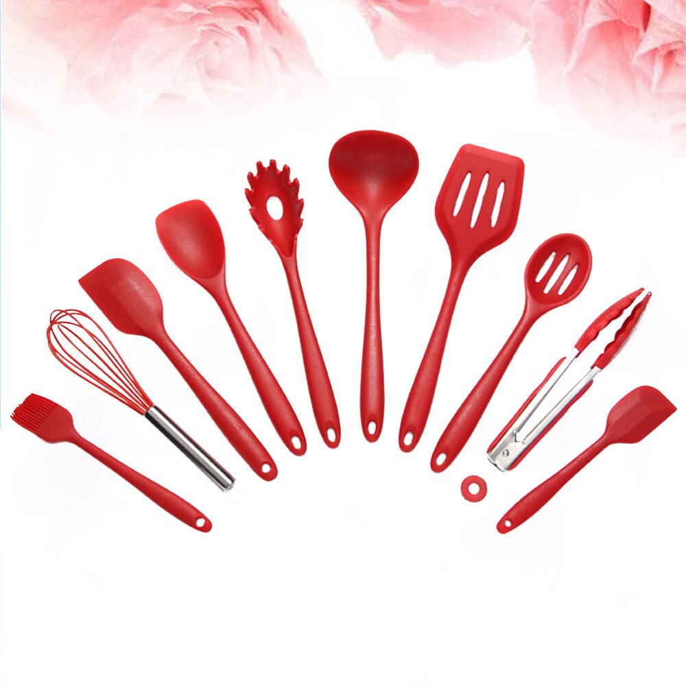 Juego de utensilios de cocina antiadherentes multifunción, 10 Uds., utensilios para Tartas, juego de utensilios de cocina, ropa para cocinar, suministros de cocina