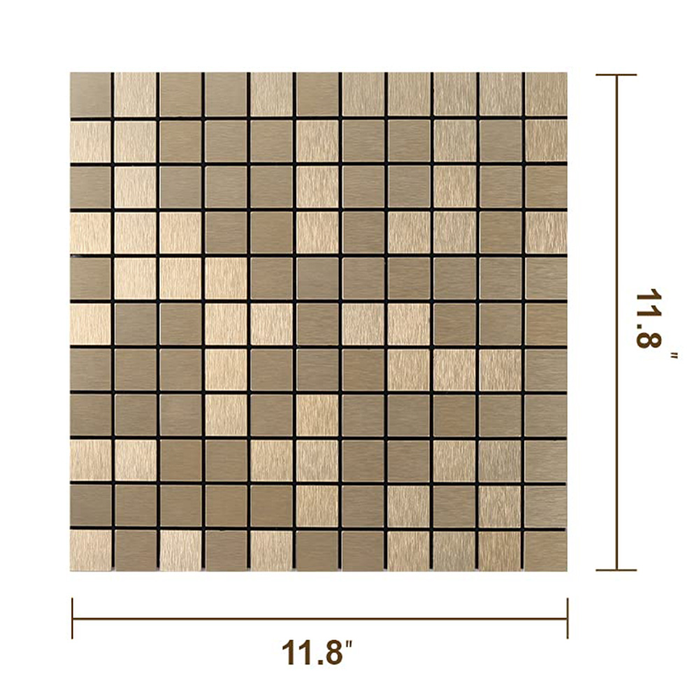 Piastrelle della metropolitana del Backsplash della cucina sbucciare e incollare Backsplash pannelli di parete della carta da parati 3d insonorizzati del metallo attaccare sulle piastrelle per la cucina