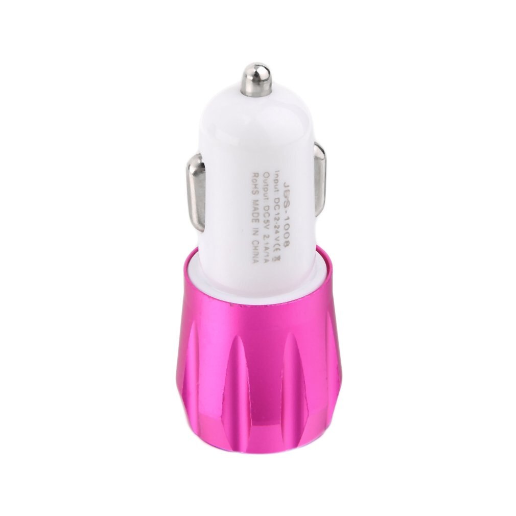 2.1A&1A Aluminum 2 USB Ports Universal Dual USB Car Charger For iPhone 5 6 6 plus For ipad 2 3 4 5 For Samsung Galaxy S4 S5