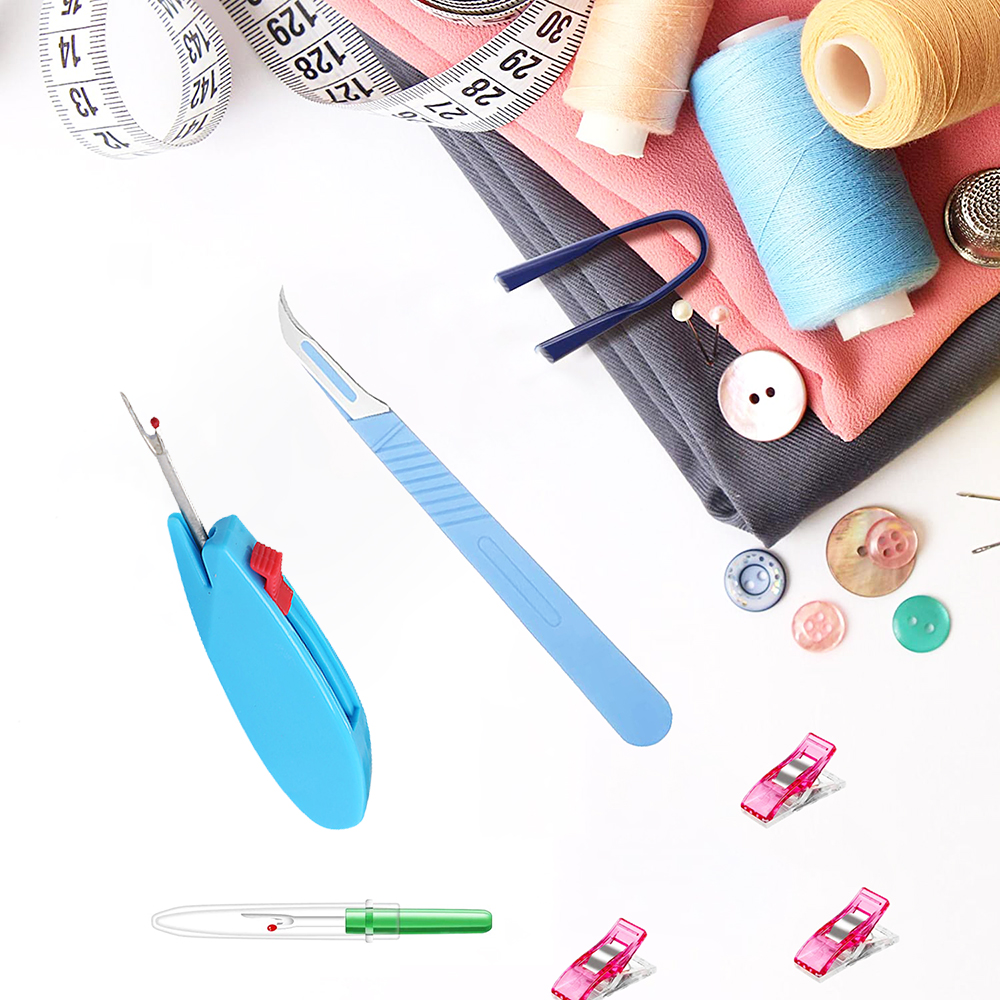 1Pc Plastic Handvat Craft Draad Cutter Tornmesje Stitch Unpicker Draadafsnijder Schaar Voor Naaigaren Verwijderen Doek Diy tool