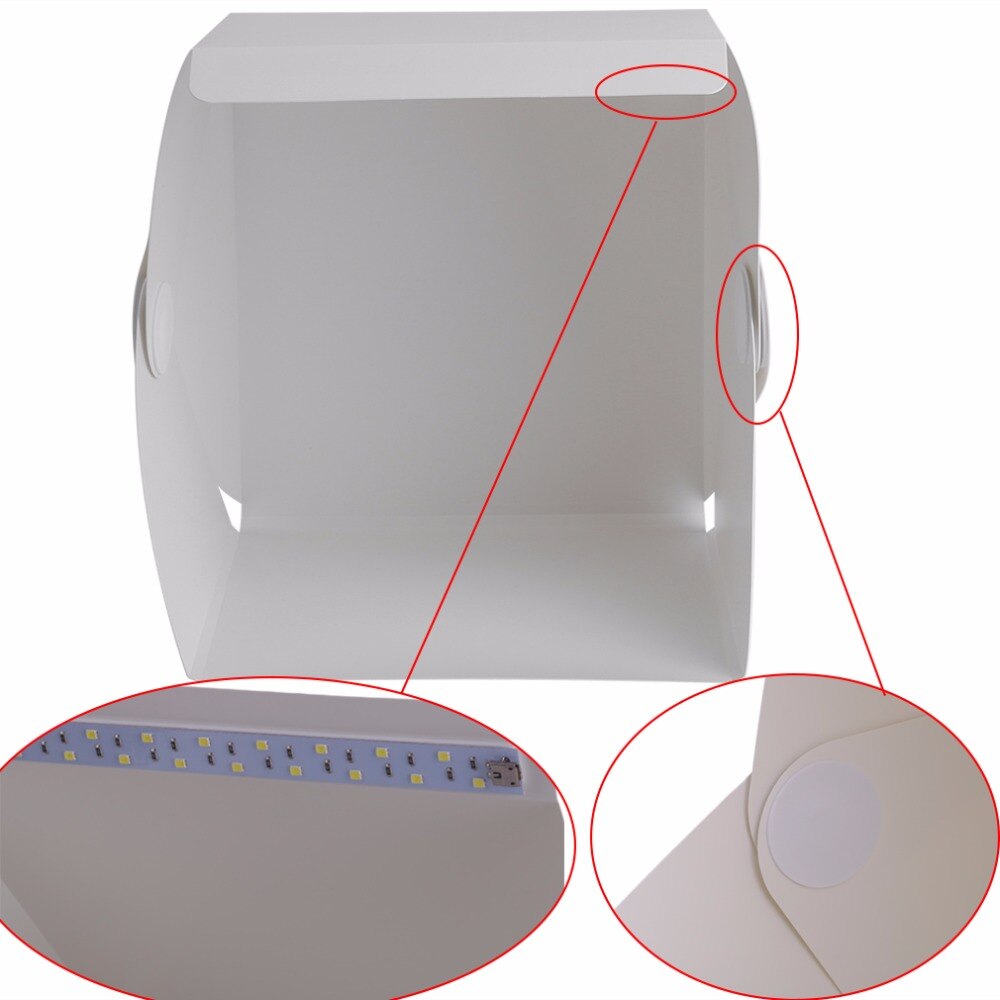 22*24*24cm Foto Studio Box Tragbare Fotografie Studio Foto Box Foto Studio Zubehör mit Licht ACEHE