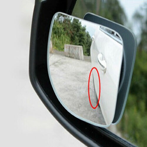 2X Universal Car Auto 360° Wide Angle Convex Rear Side View Blind Spot Mirror