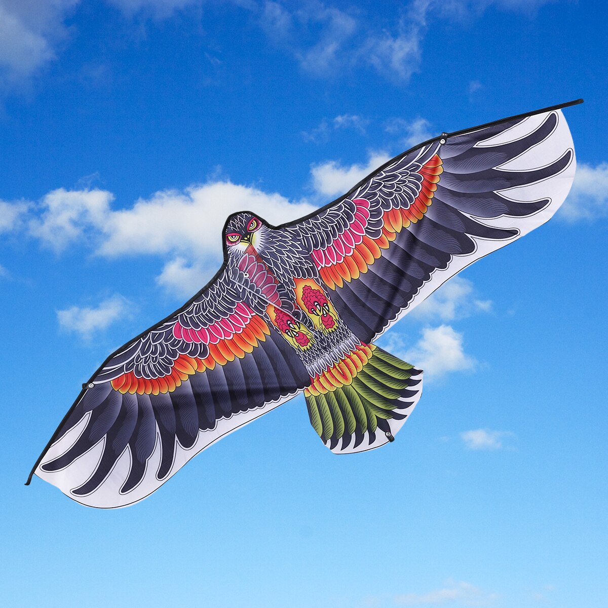 Cerf-volant en forme d&#39;aigle, couleur aléatoire, jouet amusant, Animal, idéal pour les sorties en famille, 110x50cm