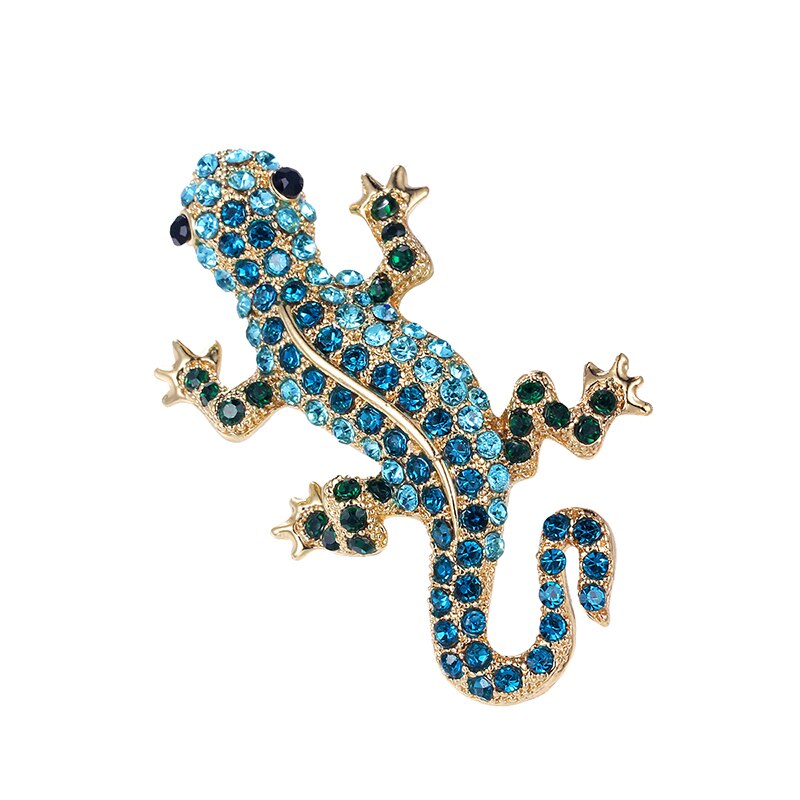 Baiduqiandu Neue Kristall Strass Pflastern Gekko Japonicus Brosche Stifte: XD9309