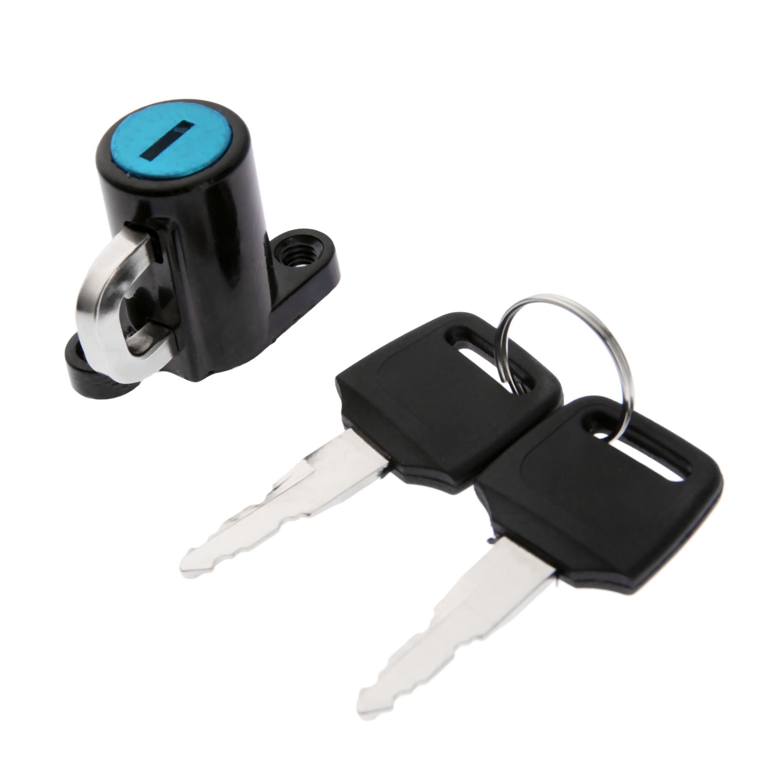 Cerradura para casco de motocicleta Universal, bicicleta, casco, bloqueo colgante, gancho para evitar robo, bloqueo, 2 Juego de llaves, seguridad de aluminio