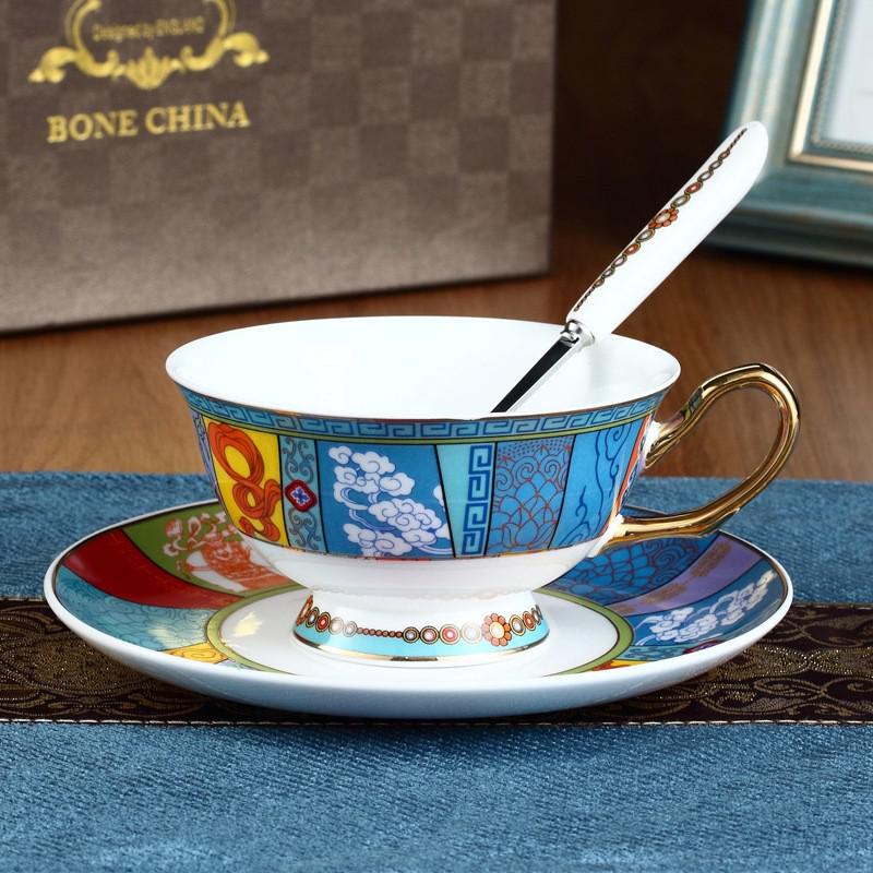 Benporselen ettermiddagste koppfat sett nordisk stil kaffekopper keramisk krus breakfrist melk vann krus servise: D -200ml