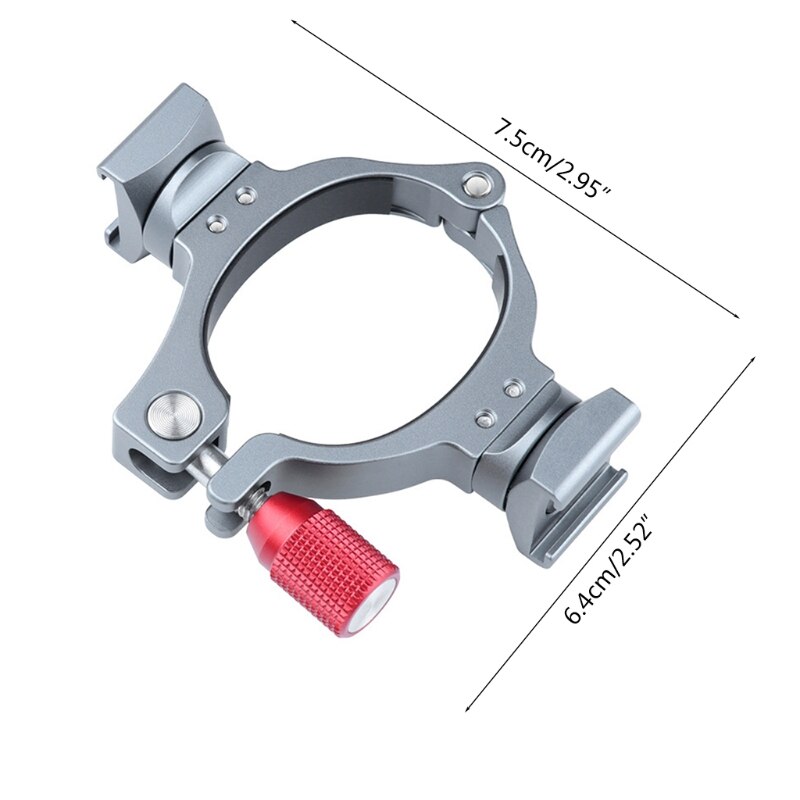 1 pc -ring-klemm-blitzschuhadapter, 360 °-drehung, kompatibel mit osmo mobile 3 &  om4,  stabilisator-mikrofon-aufhelllicht-erweiterungshalterung