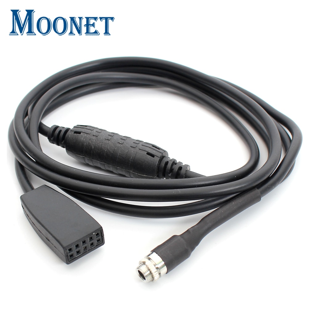 Moonet Aux-ingang Adapter Cd-wisselaar Kabel voor BMW E46 MP3 iPod iPhone Apple Vrouwelijke Jack QX087