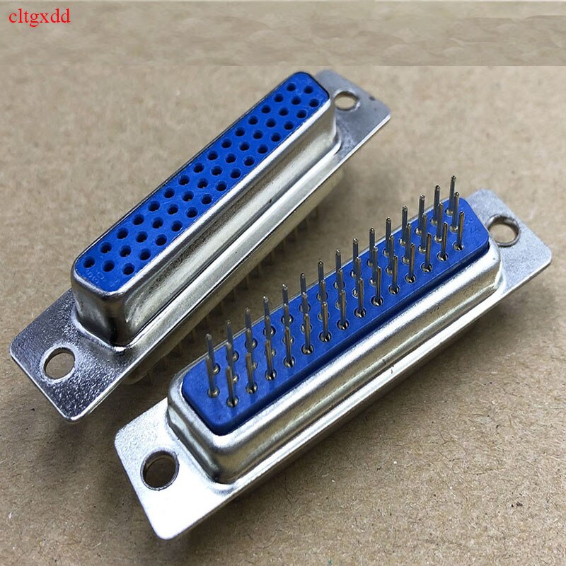 Conector de alta densidad de tres filas, conector macho/hembra/agujero, enchufe de placa de soldadura negro, DB44 Core HDP44, 1 ud.: famale