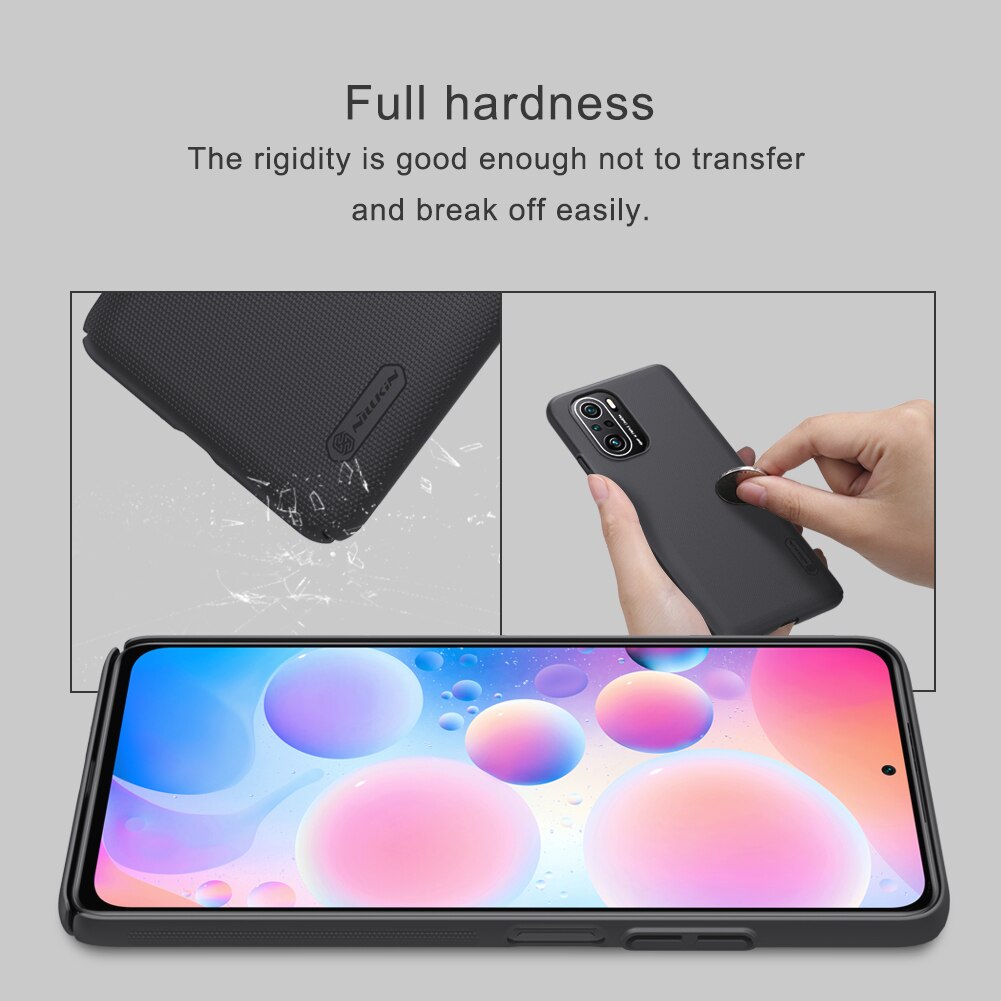 Nillkin Voor Xiaomi Poco F3 Case Super Frosted Shield Ultradunne Hard Pc Matte Bescherming Back Cover Voor Xiaomi poco F3 Case