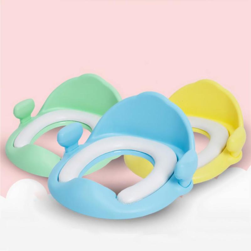 Praktisk baby toalett pottesikkert sete jenter gutter toalett treningstrener med armlener behagelig toalettsete for små barn
