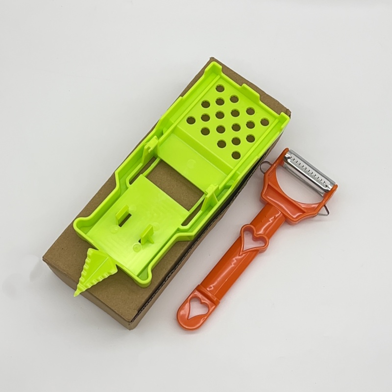 2 in 1Multi-functional Kitchenware Set, Upgraded Julienne Peeler Vegetable Peeler, All Kinds of Fruits and Vegetables Slicer: Default Title