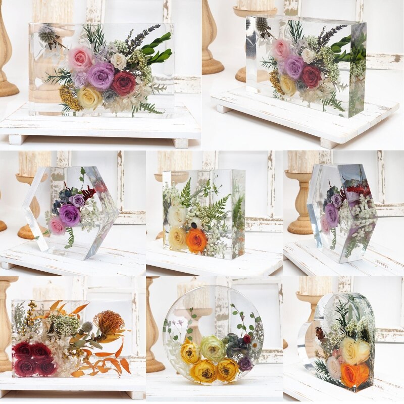 Buchstützen aus harz, buchorganisationsform aus silikon-kristall-epoxidharz, formen für bücher, schreibtisch, büro, heimdekoration