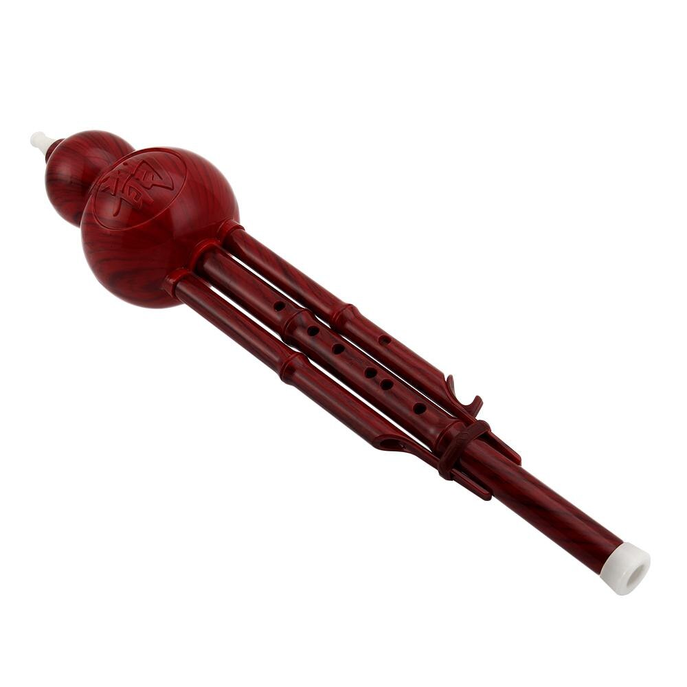 Chinese Traditional Hulusi Gourd Cucurbit Flute C/Bb Ethnic Musical Woodwind Instrument for Beginner