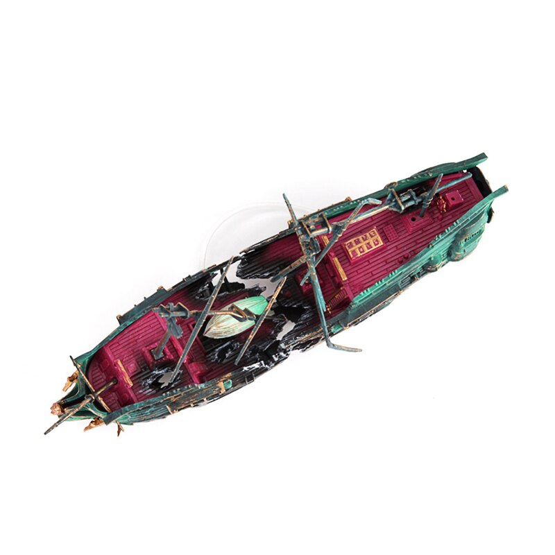 Aquarium ornament ornament gezonken schip aquarium decoratie zeilboot torpedobootjager aquarium praktische scheepsdecoratie
