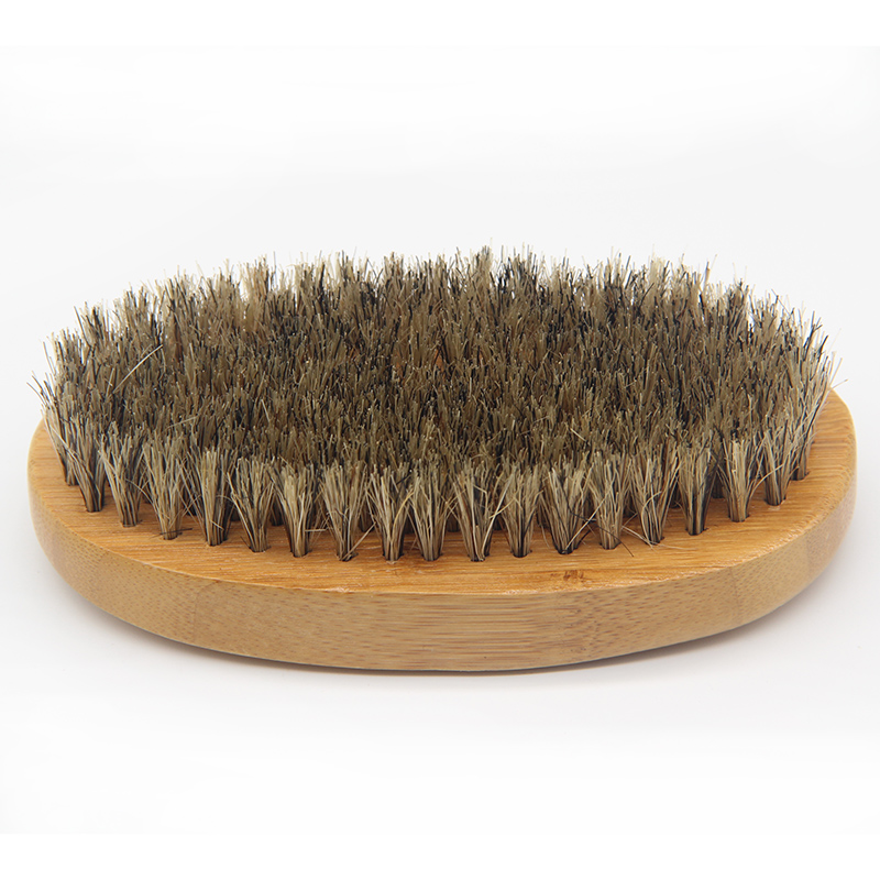 Natuurlijke Houten Varkenshaar Baard Borstel Voor Mannen Baard Snor Gezichtsbeharing Grooming Styling Vormgeven Handgemaakte Kam Borstel Mannelijke Kit: Blauw