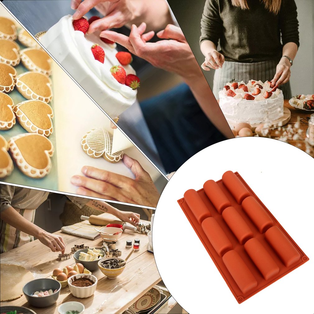 Silikonform 3d pinneform til sjokoladetrøffelmousse kake dessertform gjør-det-selv bakeformer kjøkkentilbehør