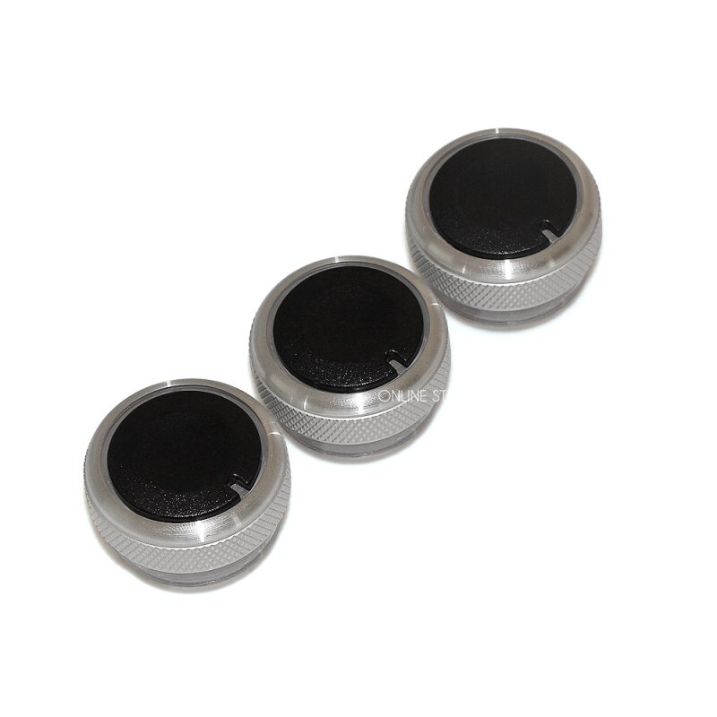 Accesorios para coche, aire acondicionado, interruptor de encendido y apagado, decoración para Ford Focus 2 MK2 Focus 3 MK3 Mondeo, estilo de coche: Plata