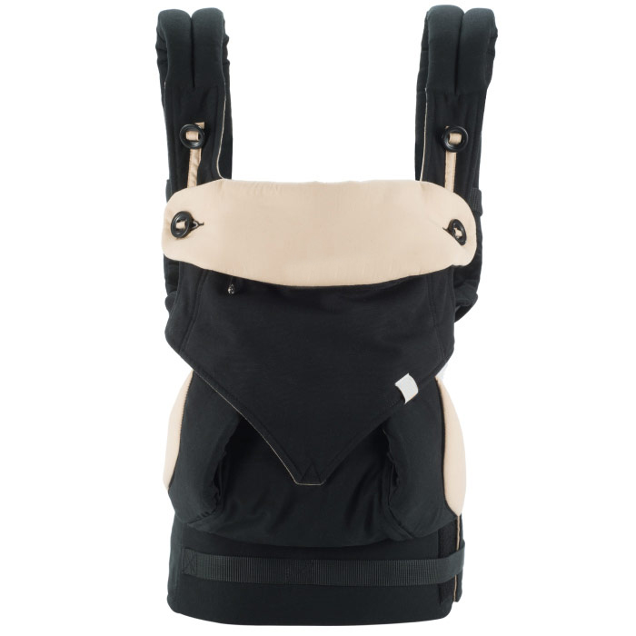 Ergonomische Draagzak 360 Omni Biologisch Katoen Vier Positie 360 Baby Carrier Ademende Koele Lucht Baby Carrier Rugzak: 360 beige black