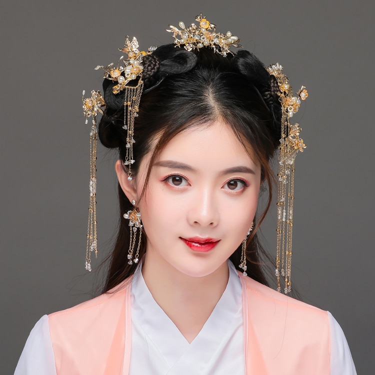 Accesorios para cabello de mujer Hanfu, accesorio para cabello de Hanfu, horquilla Kanzashi, estilo chino simple, adornos para el cabello, Kanzashi