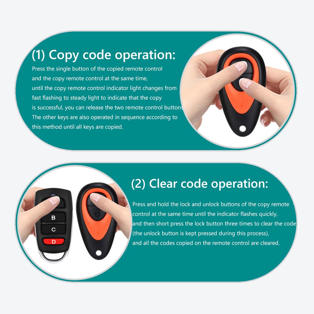 Universal Smart Copy Shape Remote Controller Cloning Learning Code Key Cloning Duplicator Key For Gate Garage Door