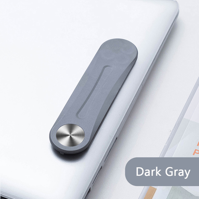 LOVEBAY Laptop Screen Support Holder Dual Monitor Display Clip Plastic Sticky Magnetic Notebook Computer Expansion Bracket: Dark Gray