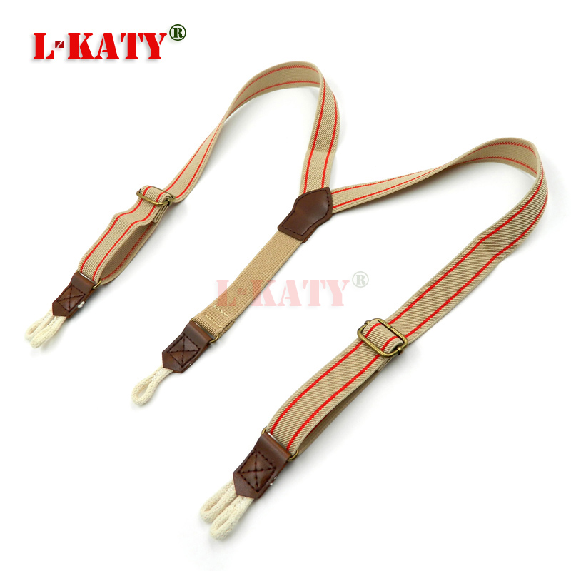 designs Striped Baby Suspenders Leather Braces Buttons tirantes kids suspensorio Elastic Children bretelles 2.0*65cm EBD6122